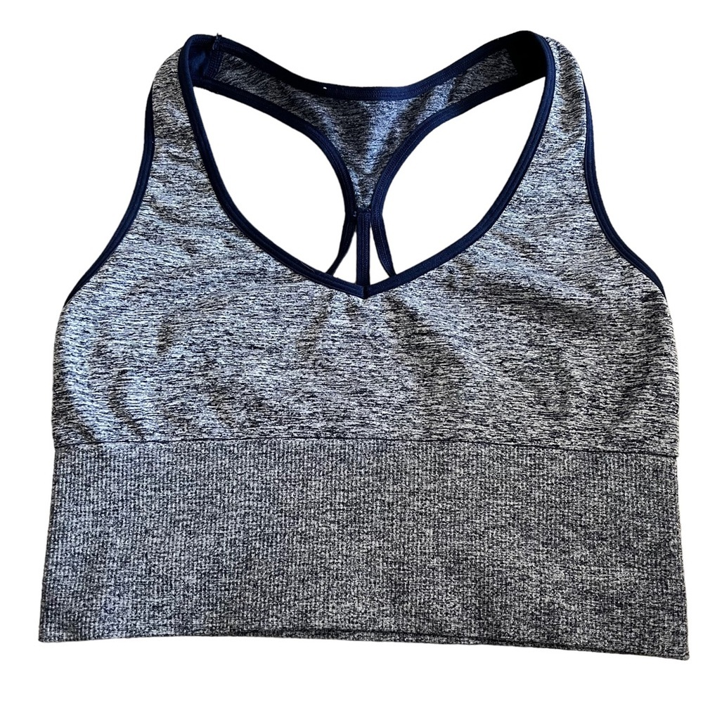 Victoria’s Secret Pink Sport Navy Blue Sports Bra Seamless Lightly Lined Medium